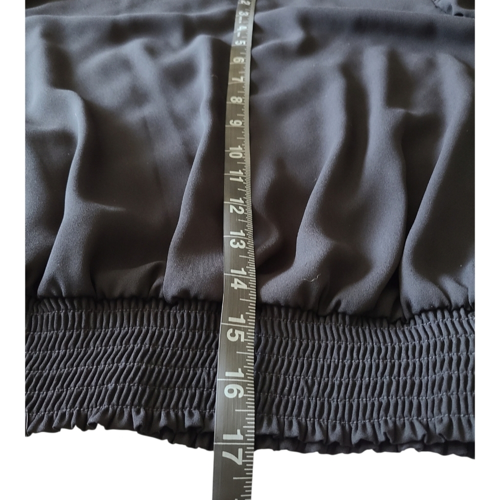 EXPRESS | 3/4 SLEEVE BLOUSE | BLACK |SIZE LARGE - Picture 7 of 12